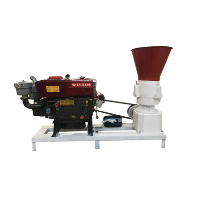 Farms Wood Sawdust Rice Straw Pellet Grinding 300kg/h Wood Pellet Making Die Flat Wood Pellet Machine